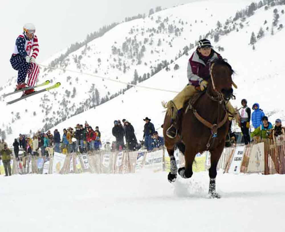 Skijoring The Cowboy Winter Sport Writer Mariecor