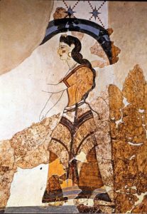 0 Fresco, Akrotiri, Thera, Priestess | Purple: How a Failed Chemistry Lab Experiment Altered 19th Century Class Structure | Writer Mariecor | WriterMariecor.com