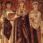 1 Empress Theodora, wife of Justinian, dressed in tyrian purple 6th century | Purple: How a Failed Chemistry Lab Experiment Altered 19th Century Class Structure | Writer Mariecor | WriterMariecor.com