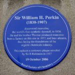 Photo credit: from PlaquesOfLondon.co.uk, Perkin Plaque from PlaquesOfLondon.co.uk | Purple: How a Failed Chemistry Lab Experiment Altered 19th Century Class Structure | Writer Mariecor | WriterMariecor.com