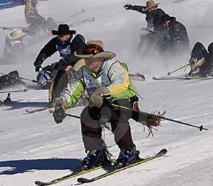 The annual Cowboy Downhill Skiing Event | Writer Mariecor | WriterMariecor.com