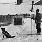 Skijoring with canine in 1912 | Writer Mariecor | WriterMariecor.com