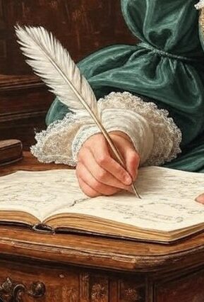 Writer with Quill by Mariecor Agravante, PhD for WriterMariecor.com website